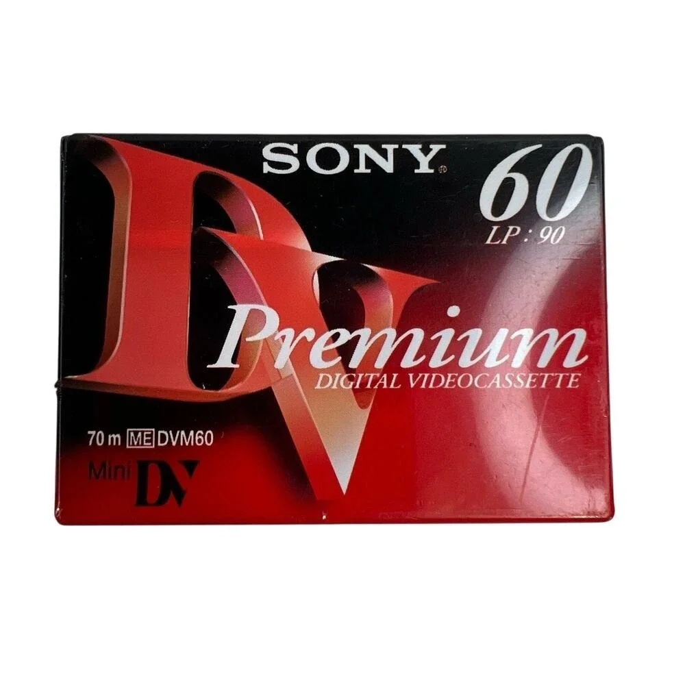 Sony DVC Digital Video Cassette‎ Premium MiniDV Tape SP 60 LP 90 New Sealed